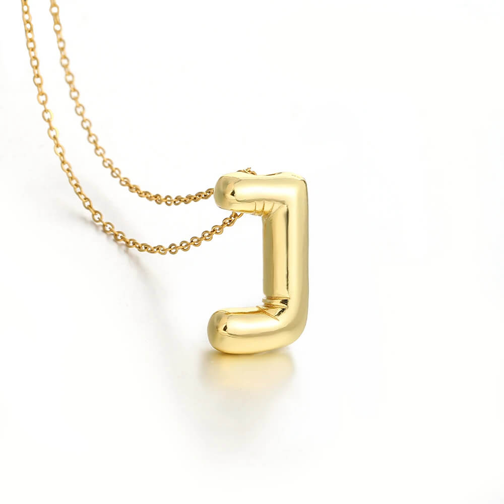Colar 3D com Iniciais - Banhado em Ouro 18K