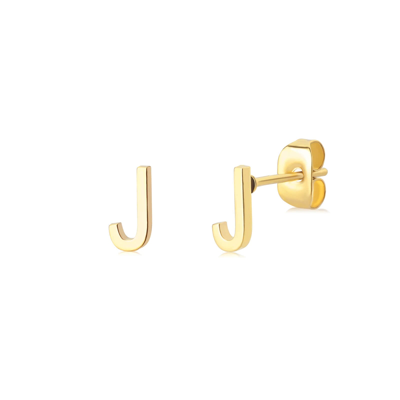 Brincos Minimalistas com letra Iniciais | Banhado em Ouro 18k