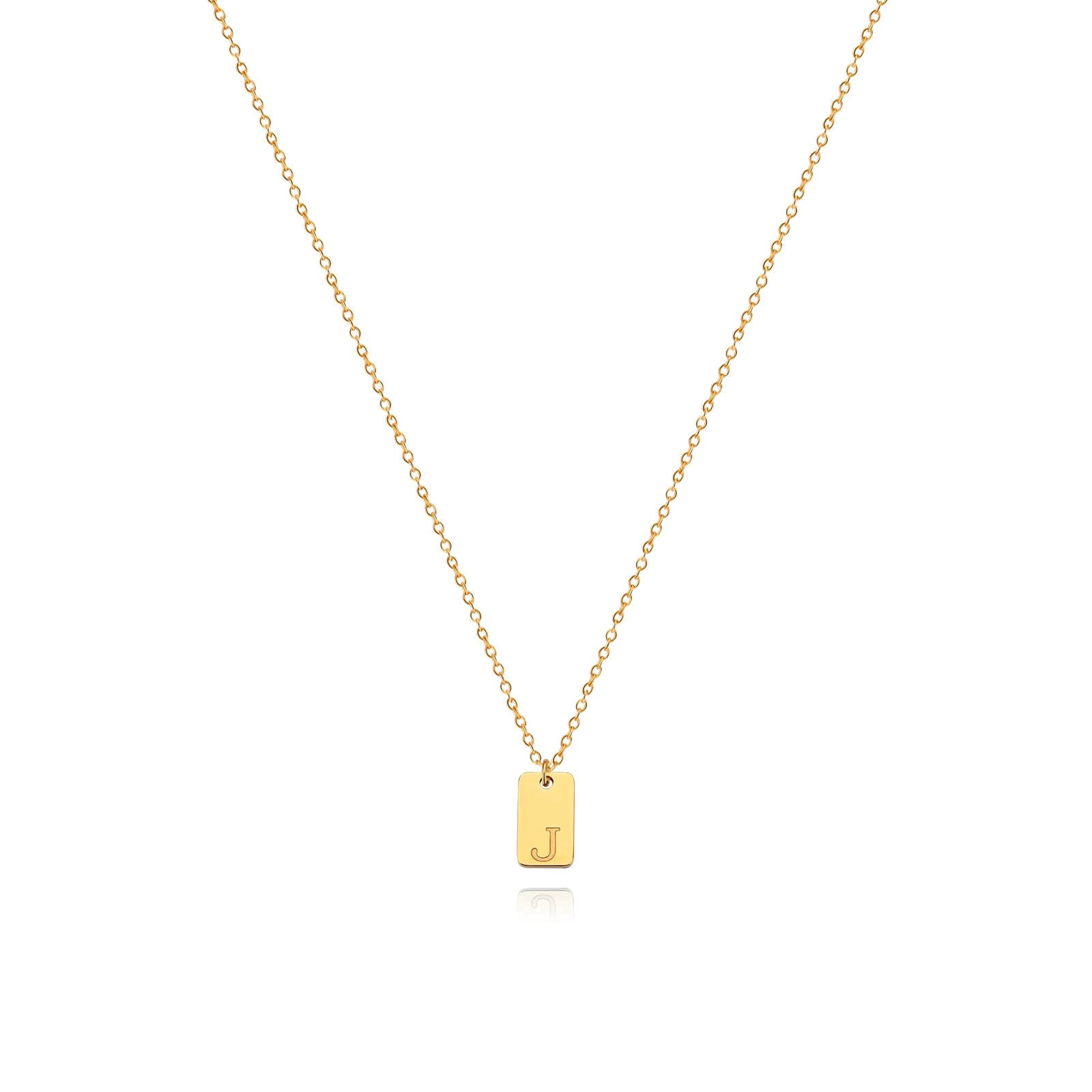 Colar Minimalista com Inicial - Banhado em Ouro 18k