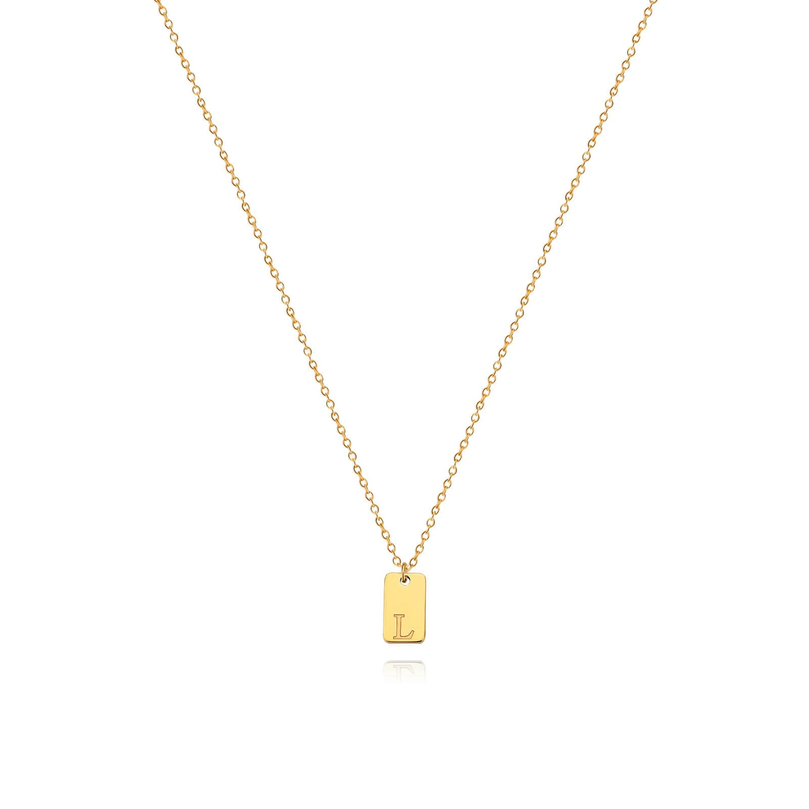 Colar Minimalista com Inicial - Banhado em Ouro 18k