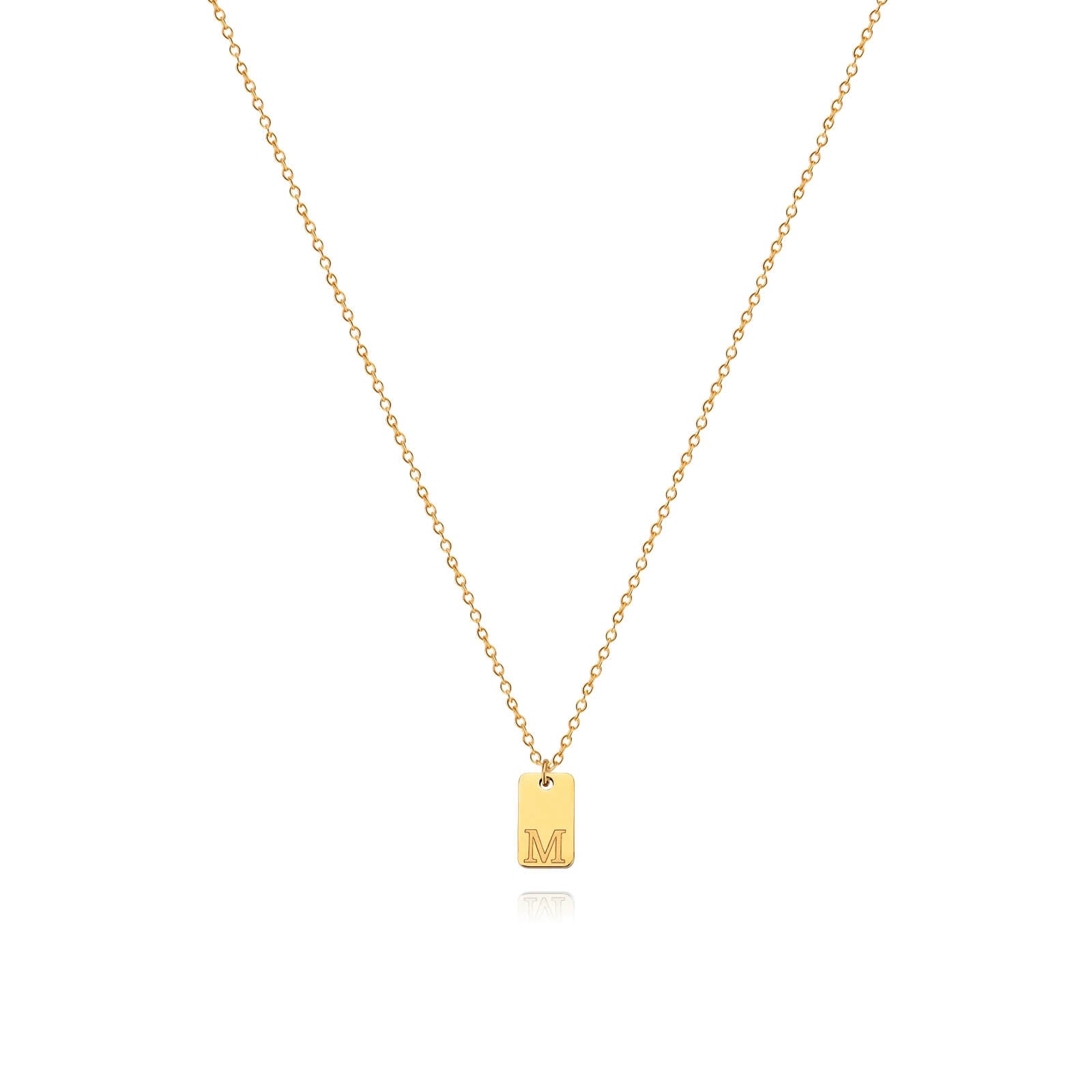 Colar Minimalista com Inicial - Banhado em Ouro 18k
