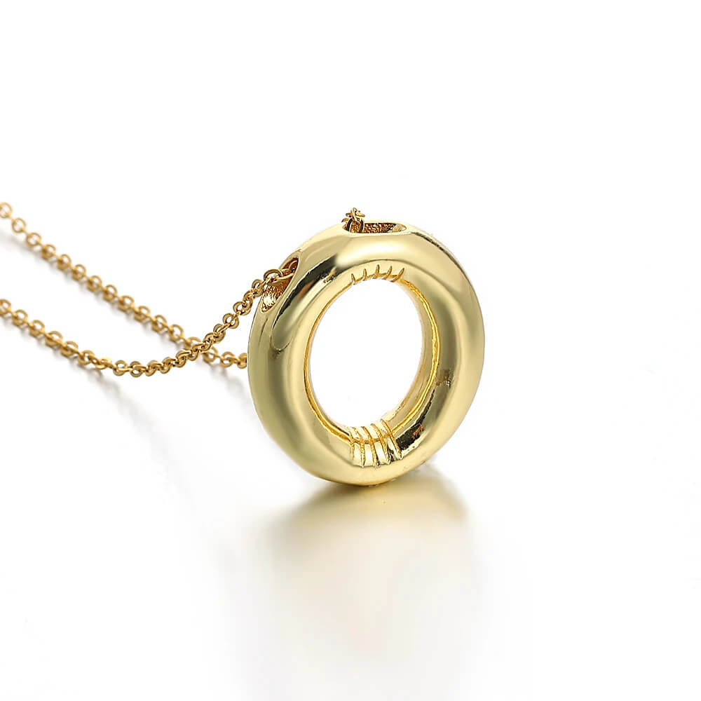 Colar 3D com Iniciais - Banhado em Ouro 18K