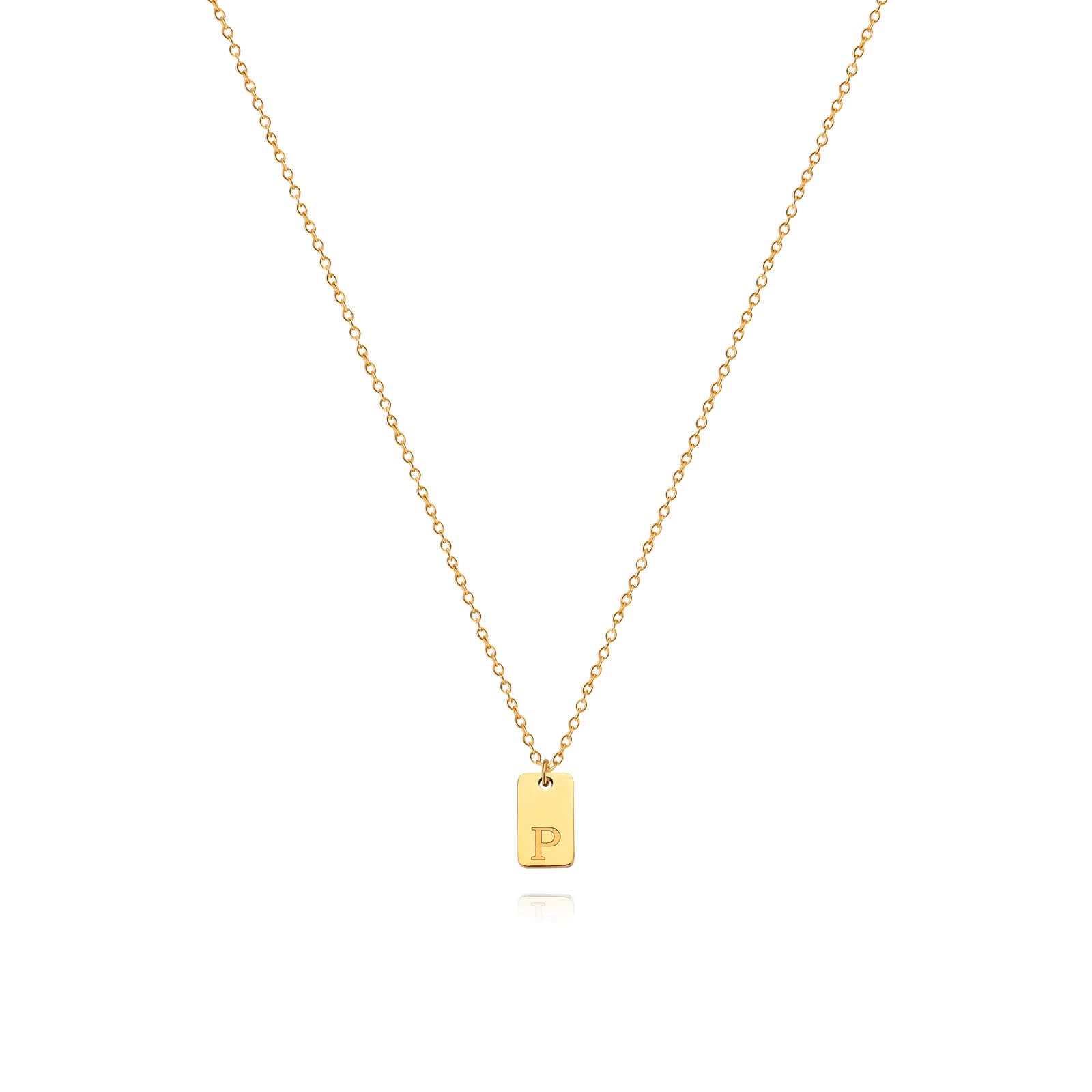 Colar Minimalista com Inicial - Banhado em Ouro 18k