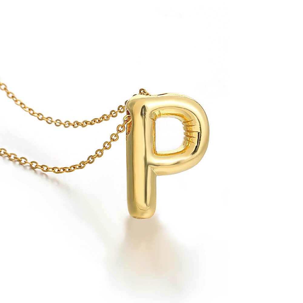 Colar 3D com Iniciais - Banhado em Ouro 18K