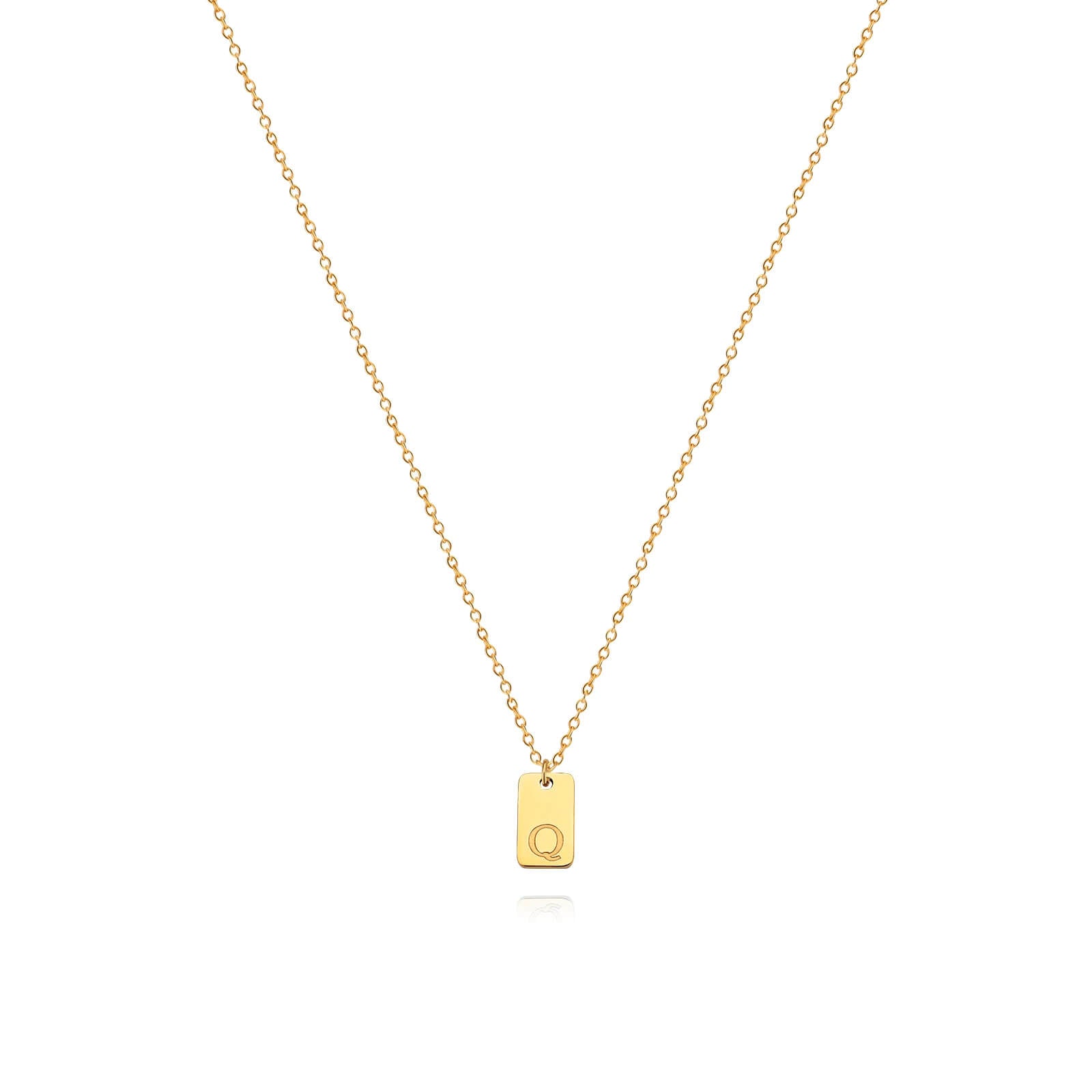 Colar Minimalista com Inicial - Banhado em Ouro 18k