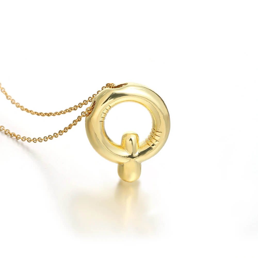 Colar 3D com Iniciais - Banhado em Ouro 18K