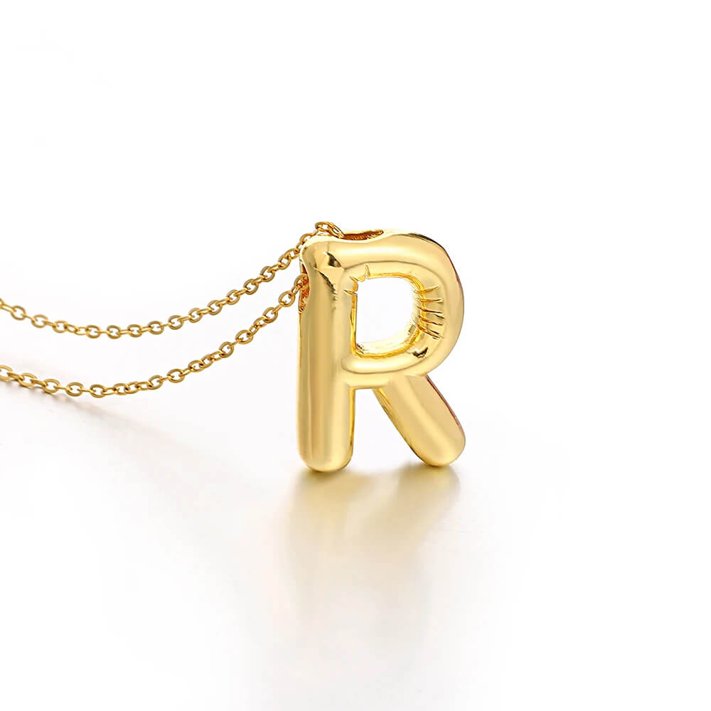 Colar 3D com Iniciais - Banhado em Ouro 18K