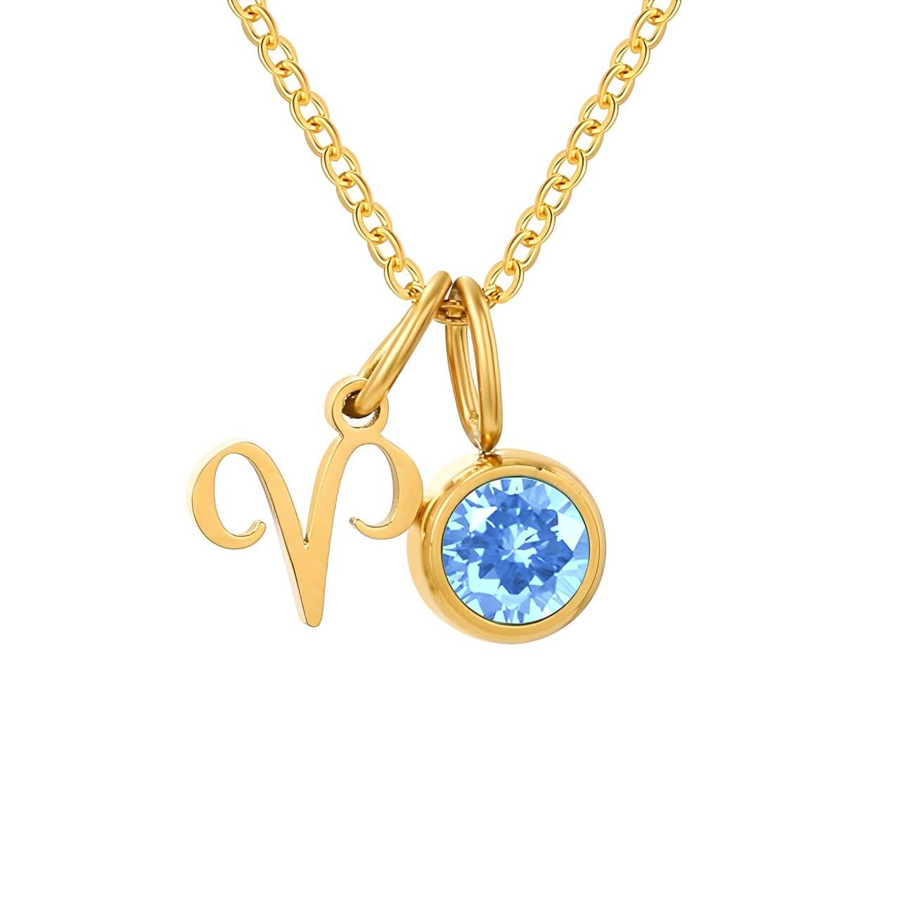 Colar de Signos Personalizado com Naturais | Banhado a Ouro 18K