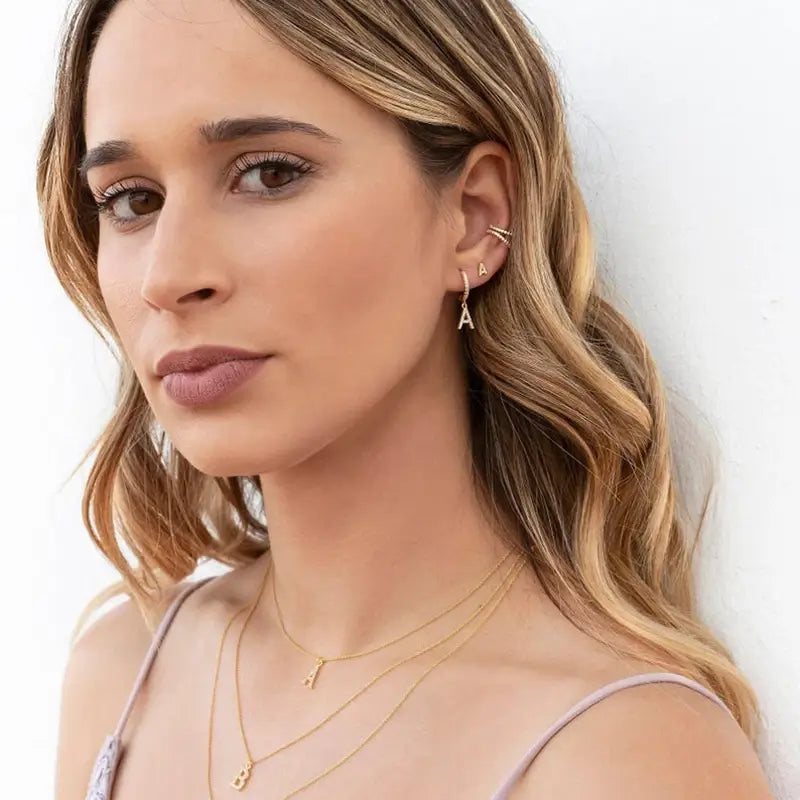 Brincos Celeste - Banhado em Ouro 18K