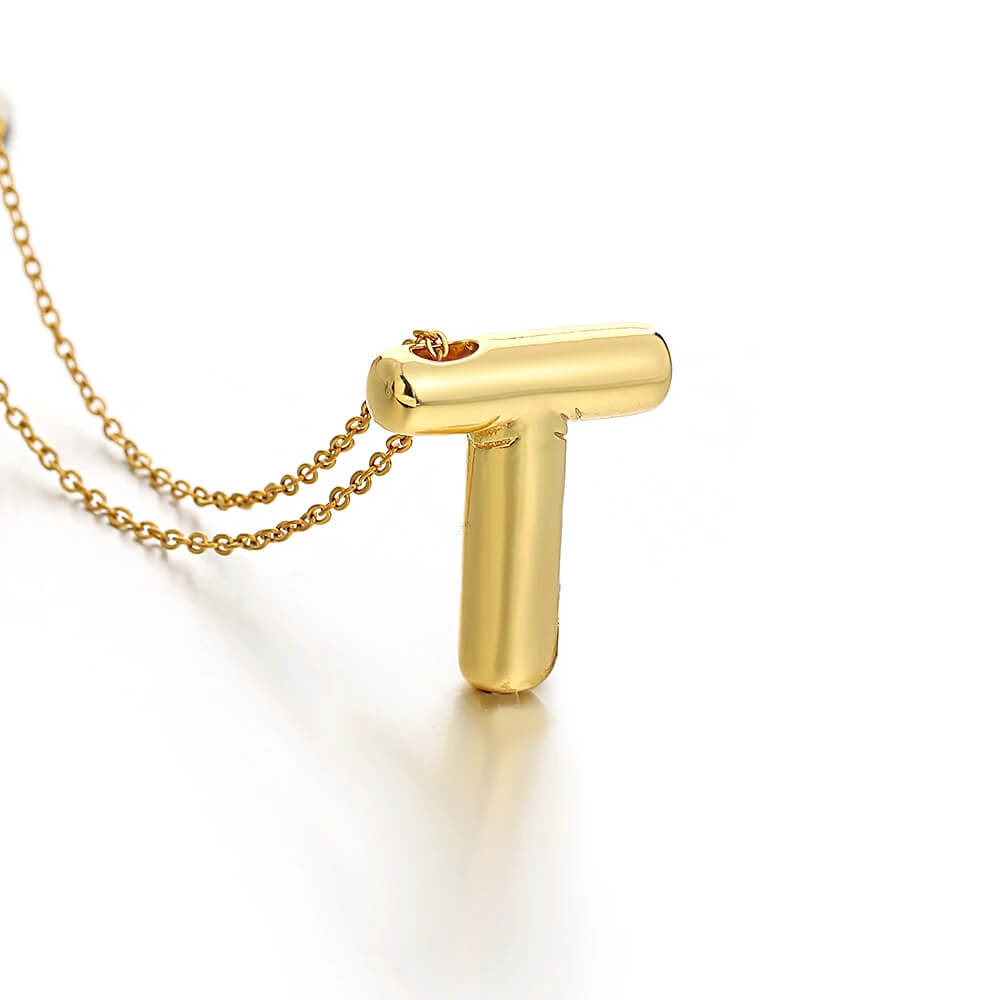 Colar 3D com Iniciais - Banhado em Ouro 18K