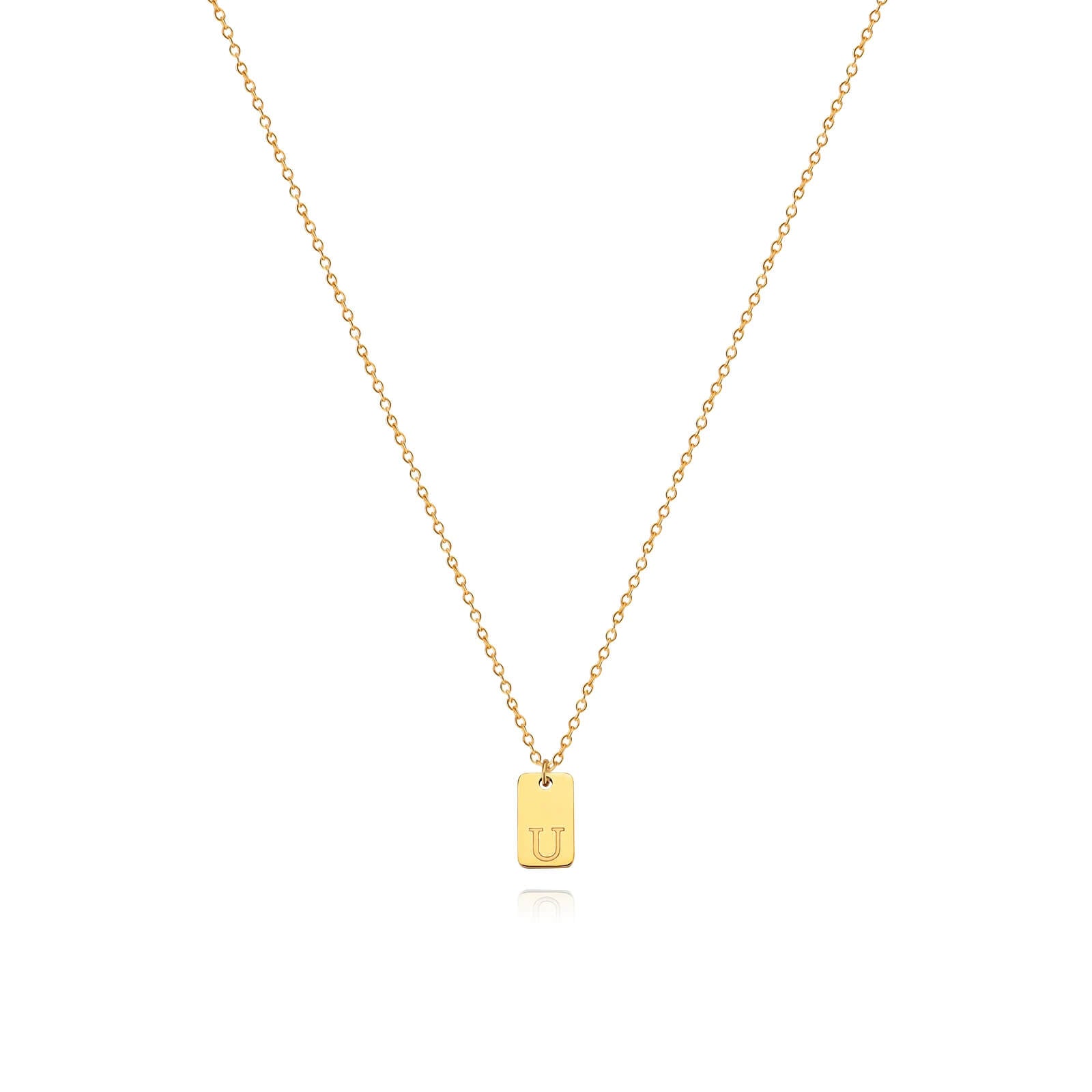 Colar Minimalista com Inicial - Banhado em Ouro 18k