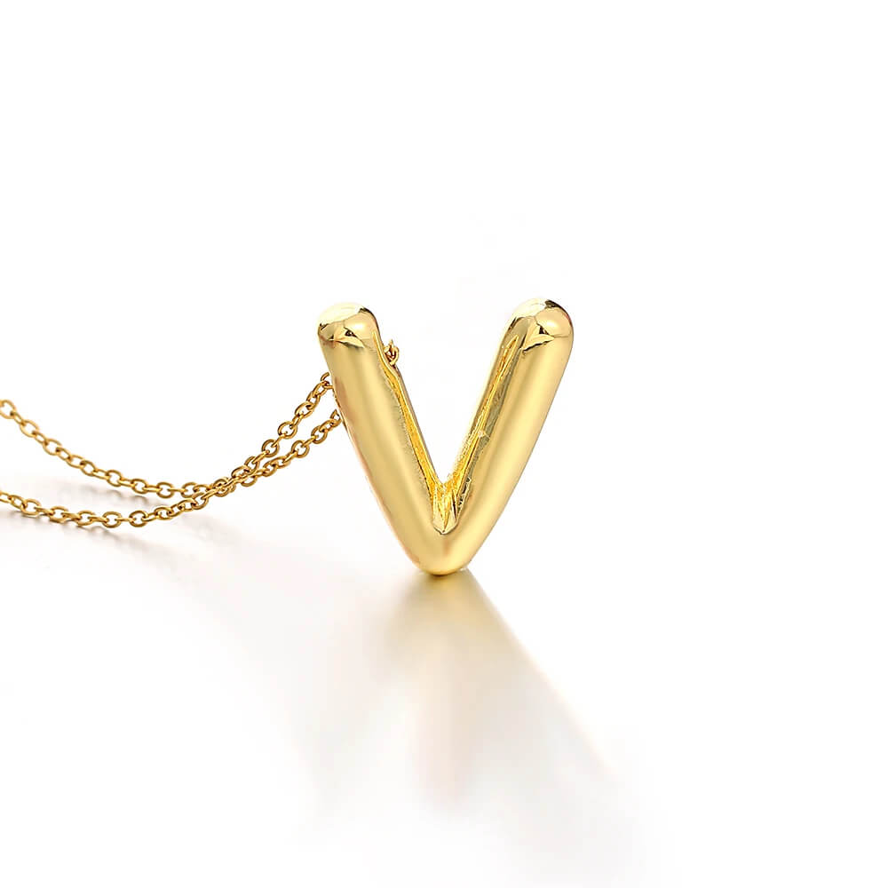 Colar 3D com Iniciais - Banhado em Ouro 18K