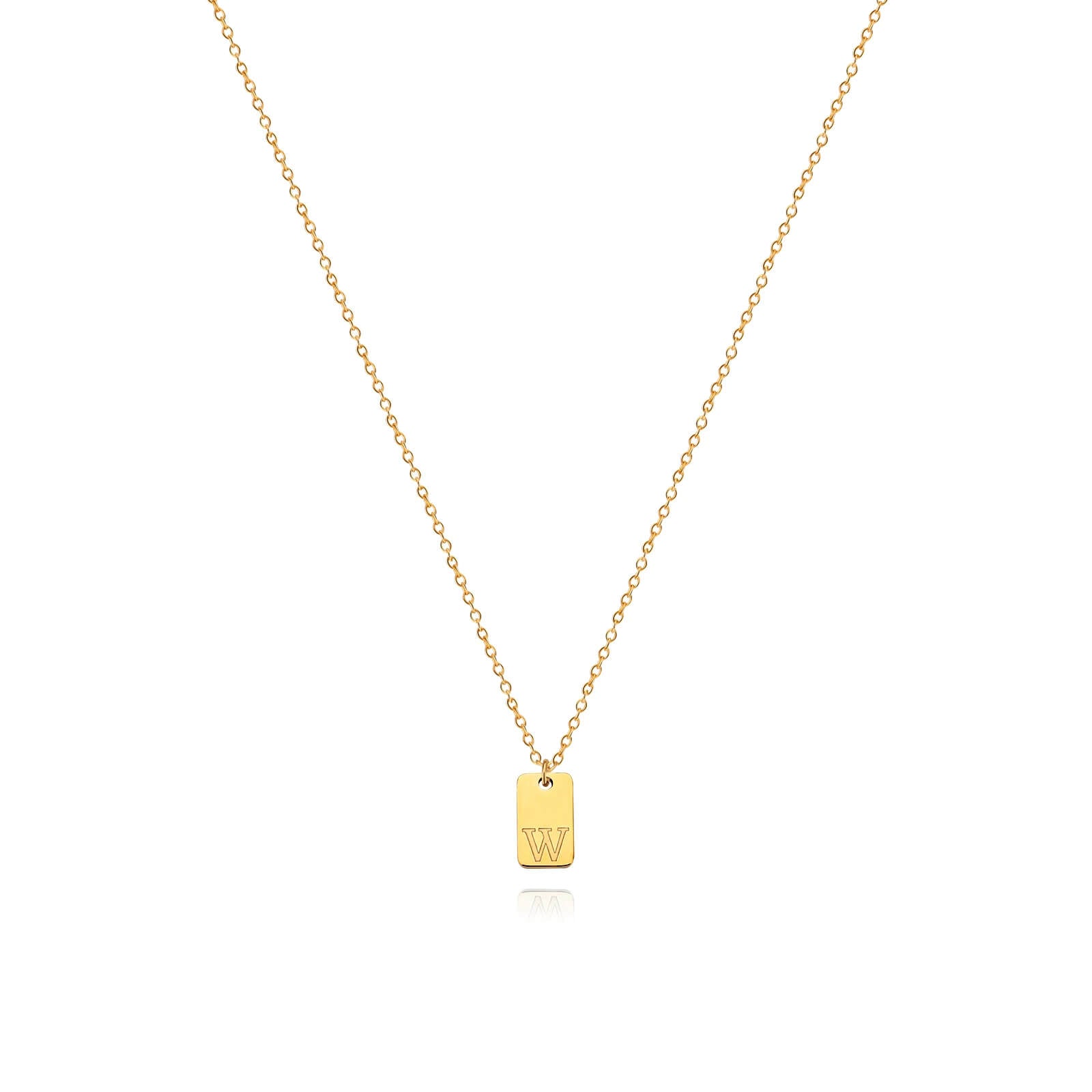 Colar Minimalista com Inicial - Banhado em Ouro 18k