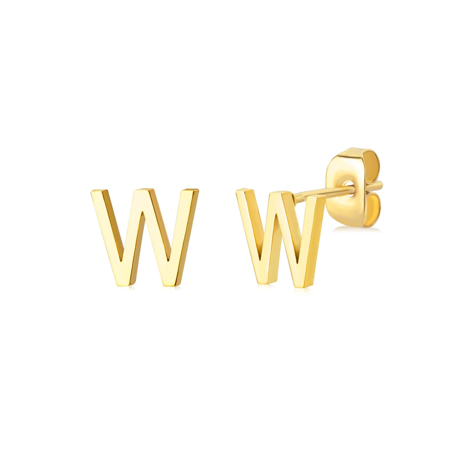 Brincos Minimalistas com letra Iniciais | Banhado em Ouro 18k