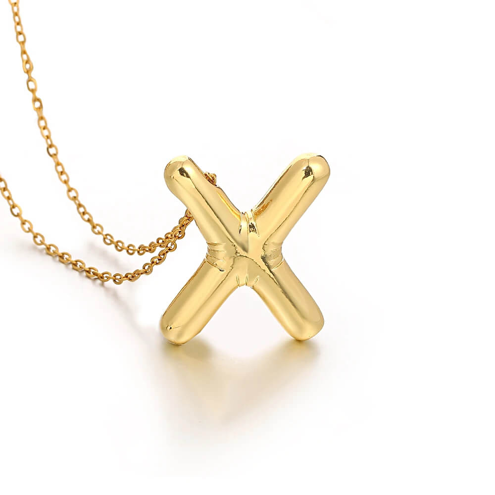 Colar 3D com Iniciais - Banhado em Ouro 18K