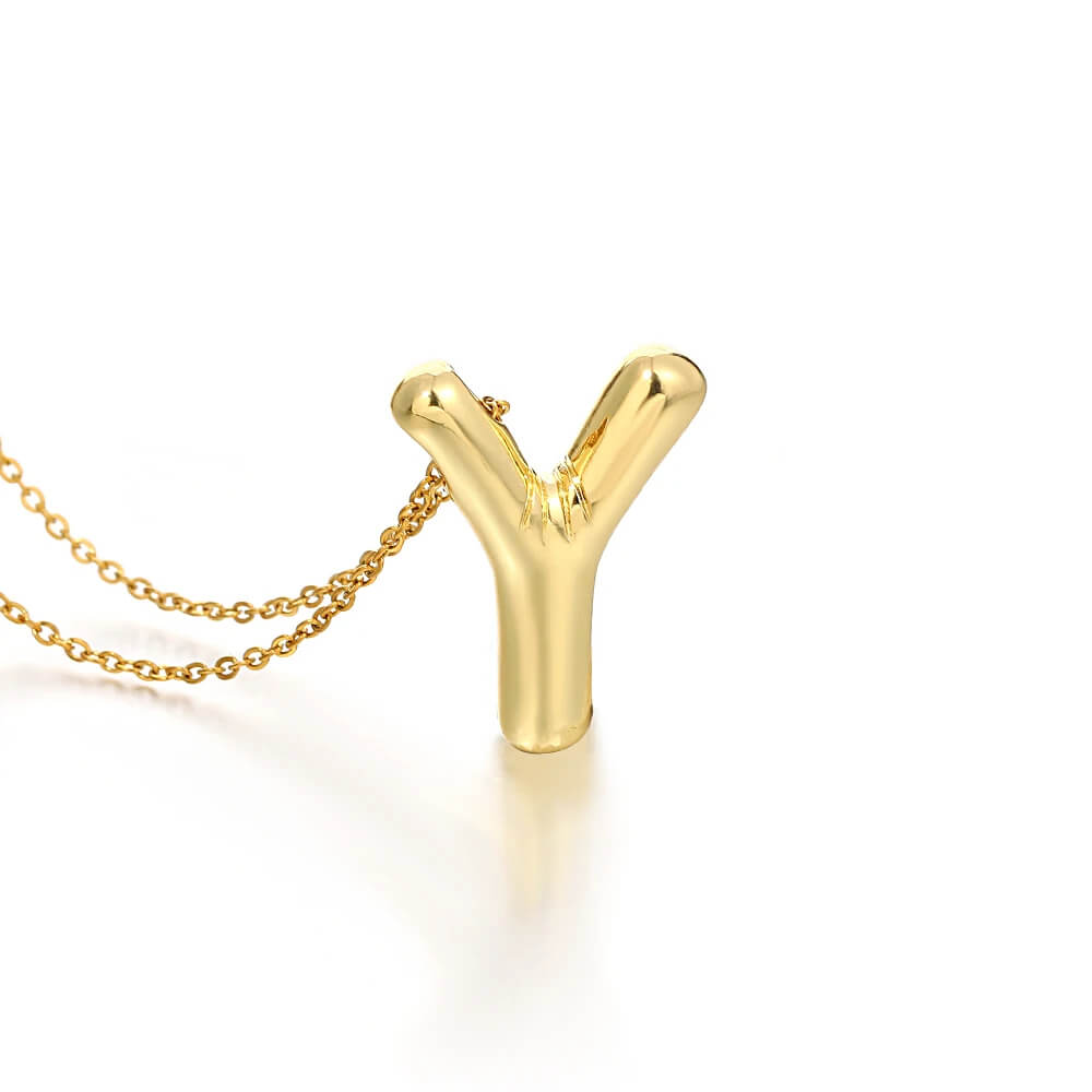 Colar 3D com Iniciais - Banhado em Ouro 18K
