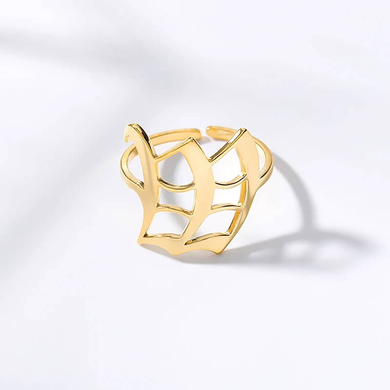 Anel Elegance Inicial - Sua Marca Pessoal - Banhado em Ouro 18K