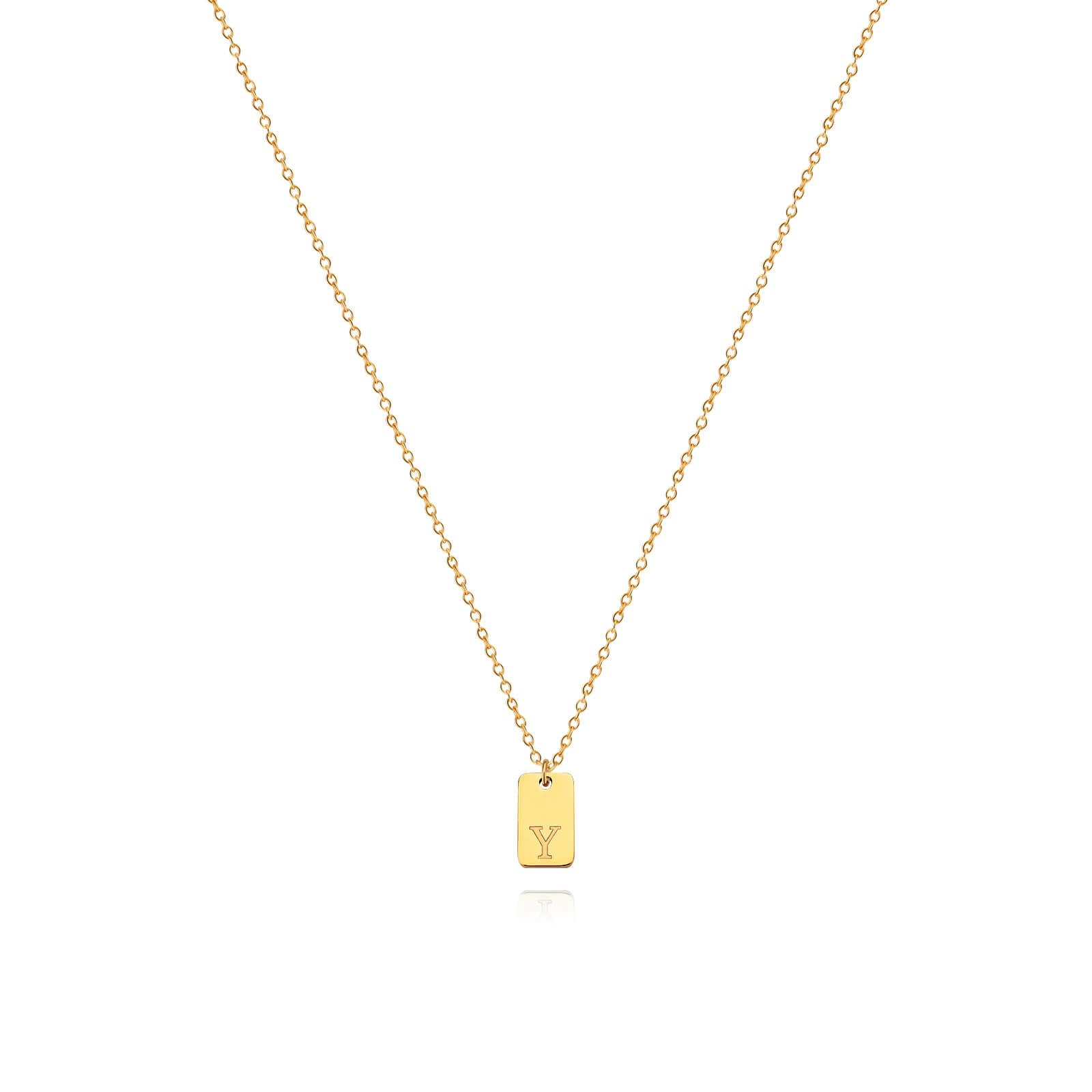 Colar Minimalista com Inicial - Banhado em Ouro 18k