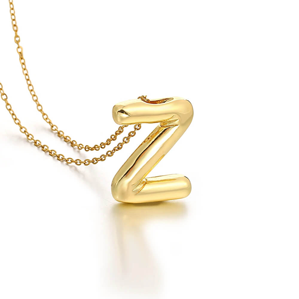 Colar 3D com Iniciais - Banhado em Ouro 18K