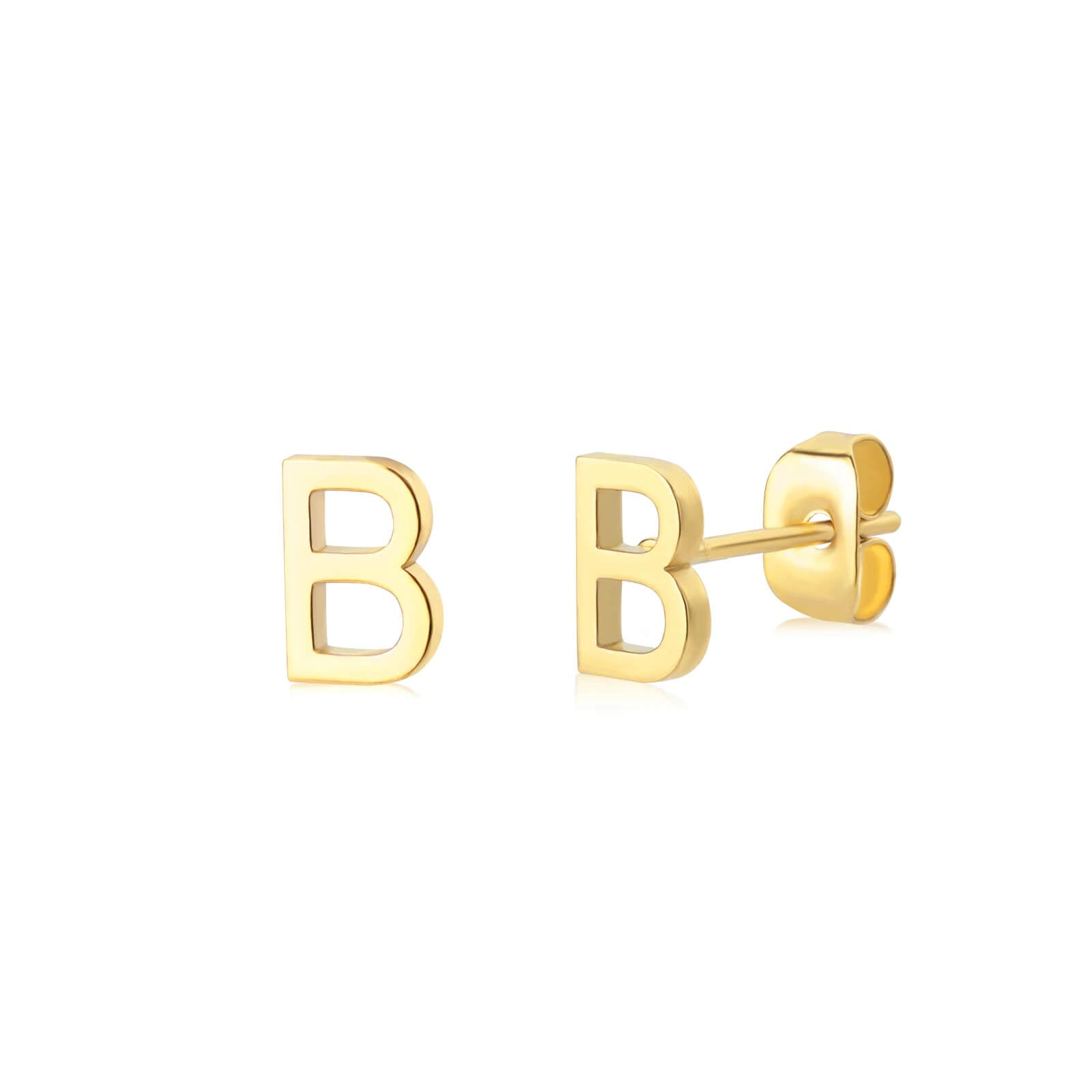Brincos Minimalistas com letra Iniciais | Banhado em Ouro 18k
