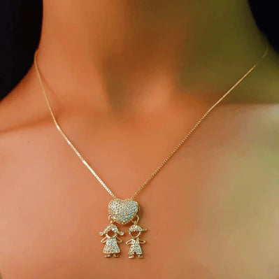 Colar Eterno Amor de Mãe | Banhado em Ouro 18K