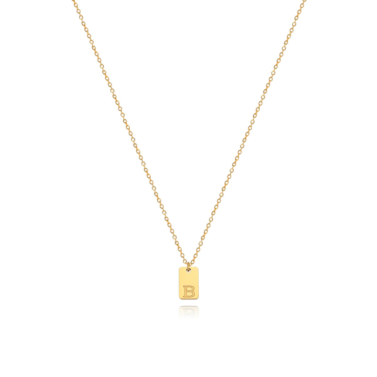Colar Minimalista com Inicial - Banhado em Ouro 18k