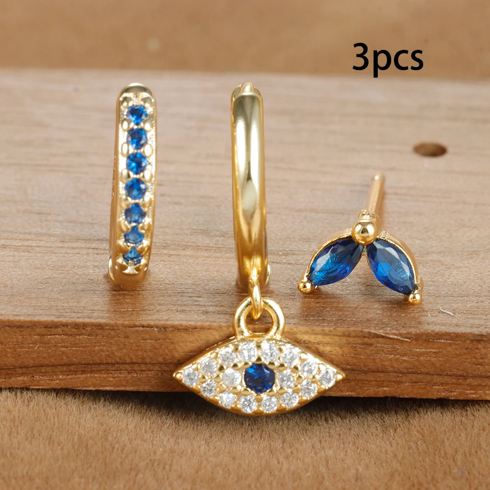 Trio de Brincos | Banhados em Ouro 18k