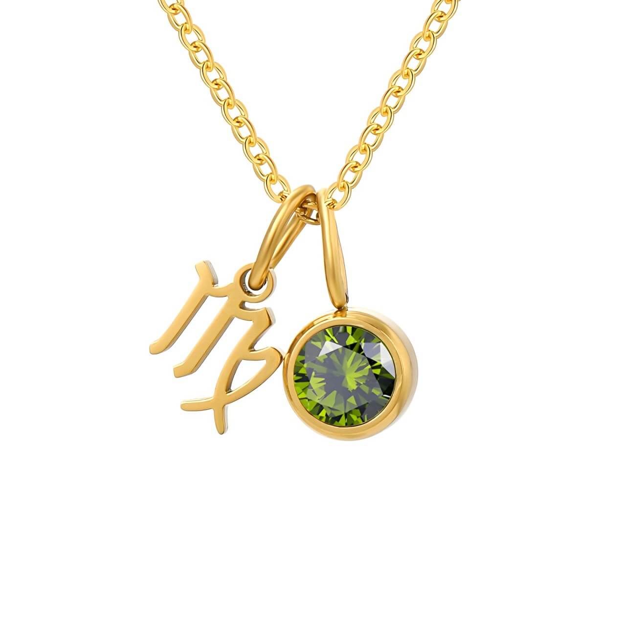 Colar de Signos Personalizado com Naturais | Banhado a Ouro 18K