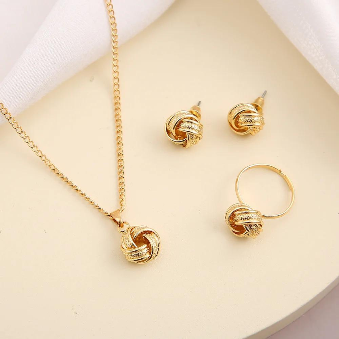 Conjunto de Joias Nó da Sorte