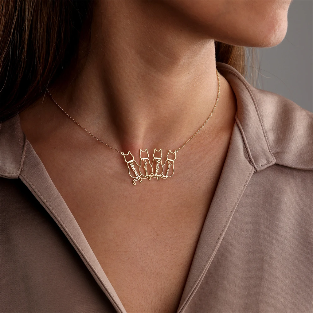 CatLove Colar + Pingente | Personalizado
