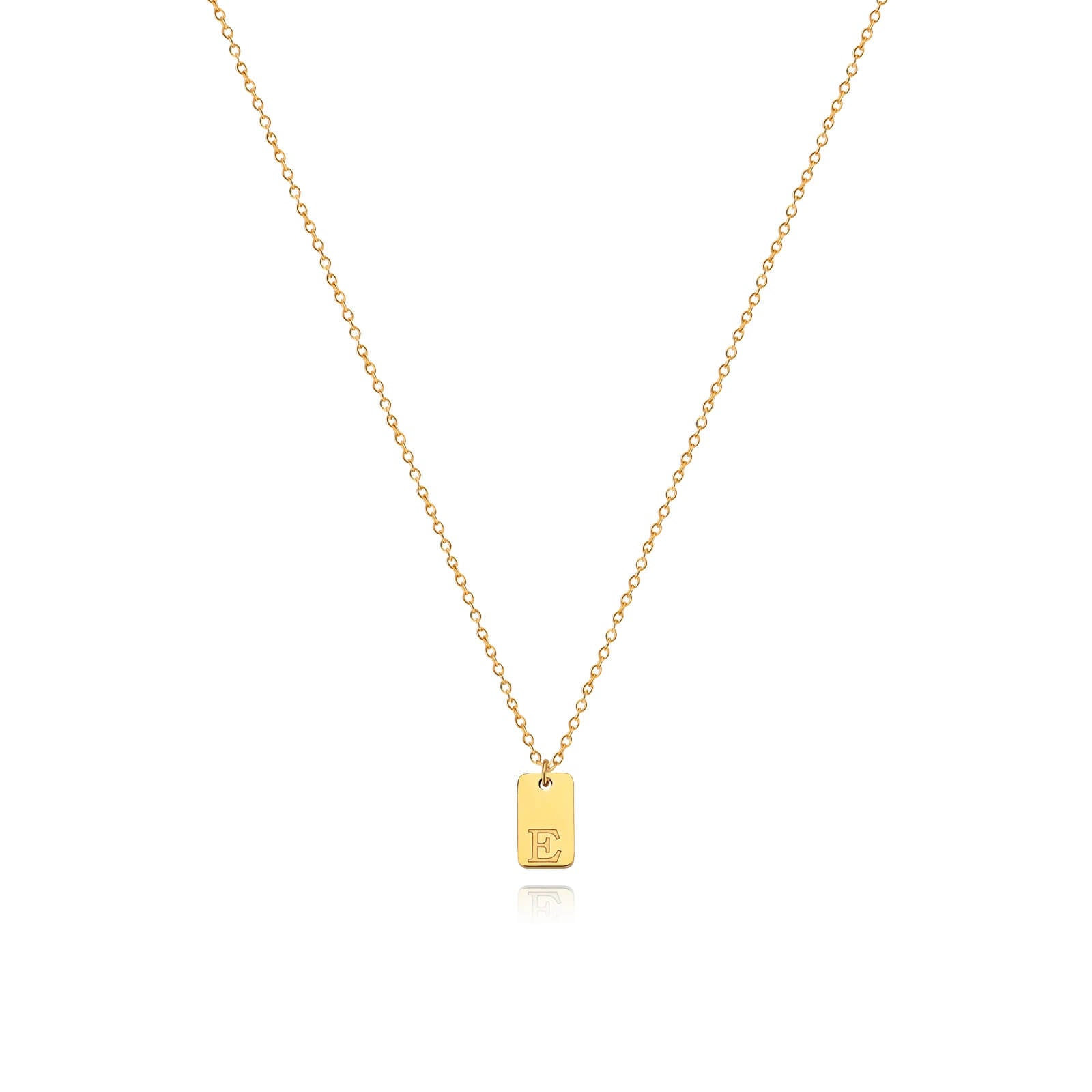 Colar Minimalista com Inicial - Banhado em Ouro 18k