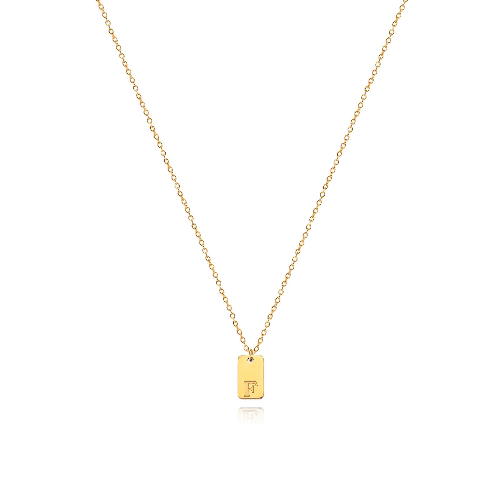 Colar Minimalista com Inicial - Banhado em Ouro 18k