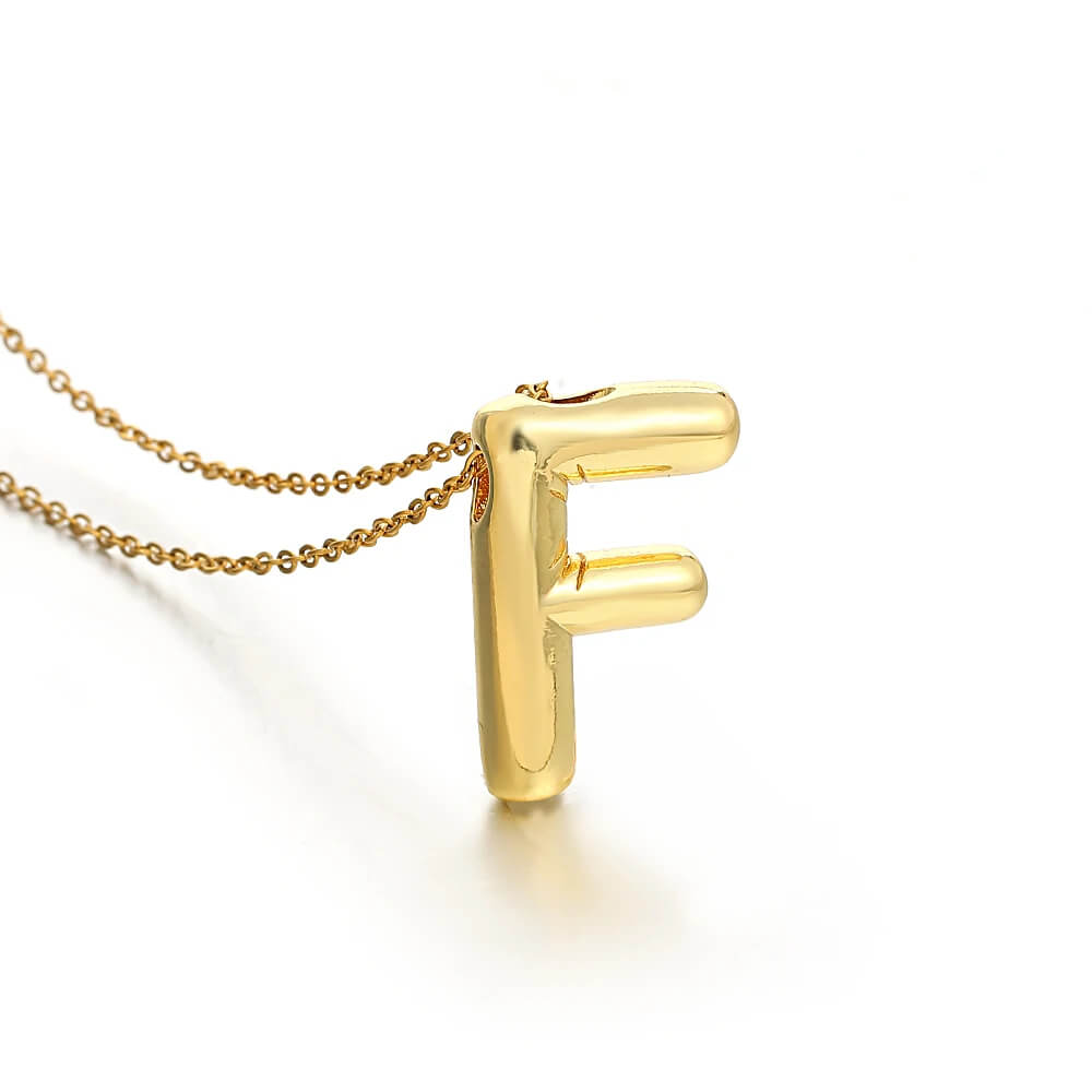 Colar 3D com Iniciais - Banhado em Ouro 18K