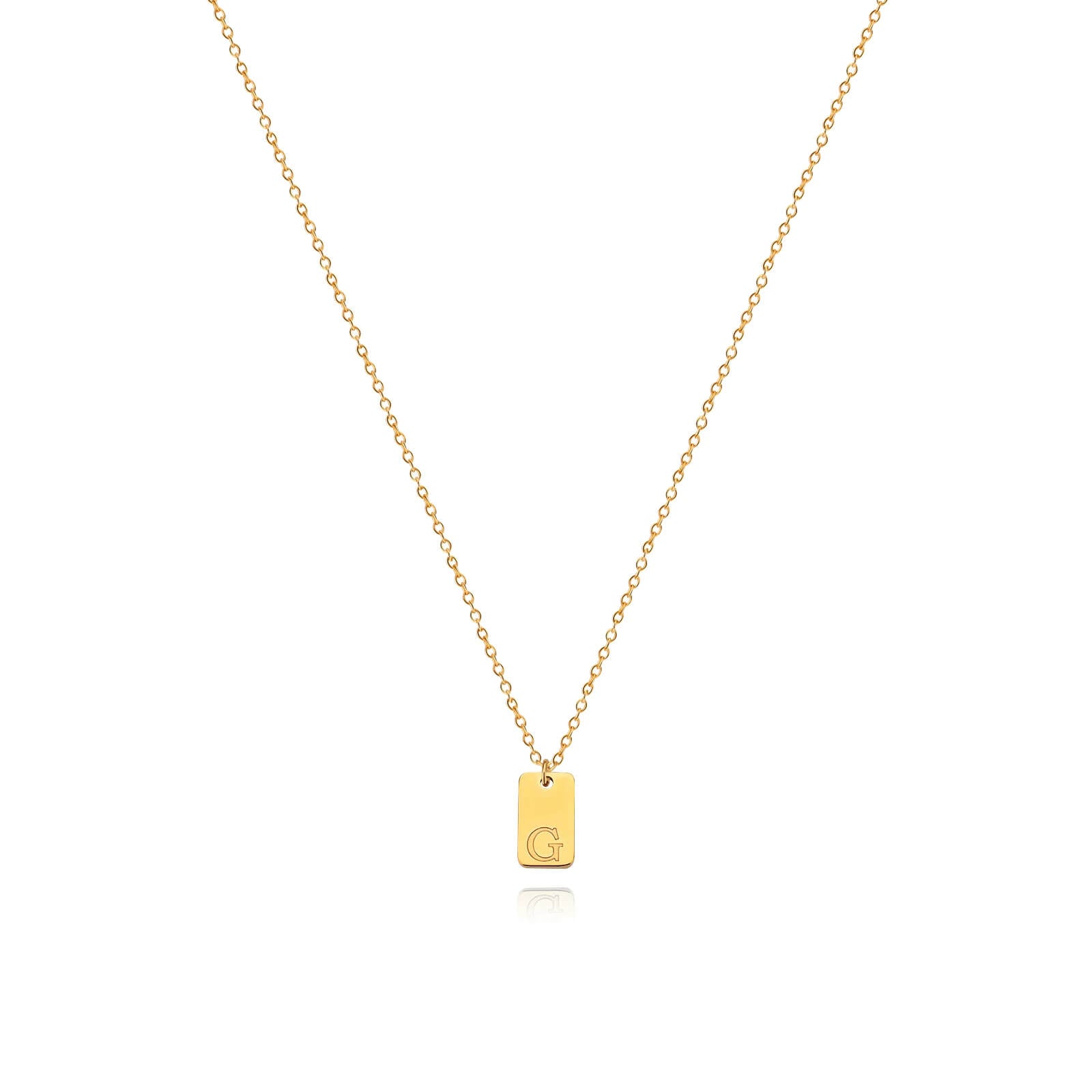 Colar Minimalista com Inicial - Banhado em Ouro 18k