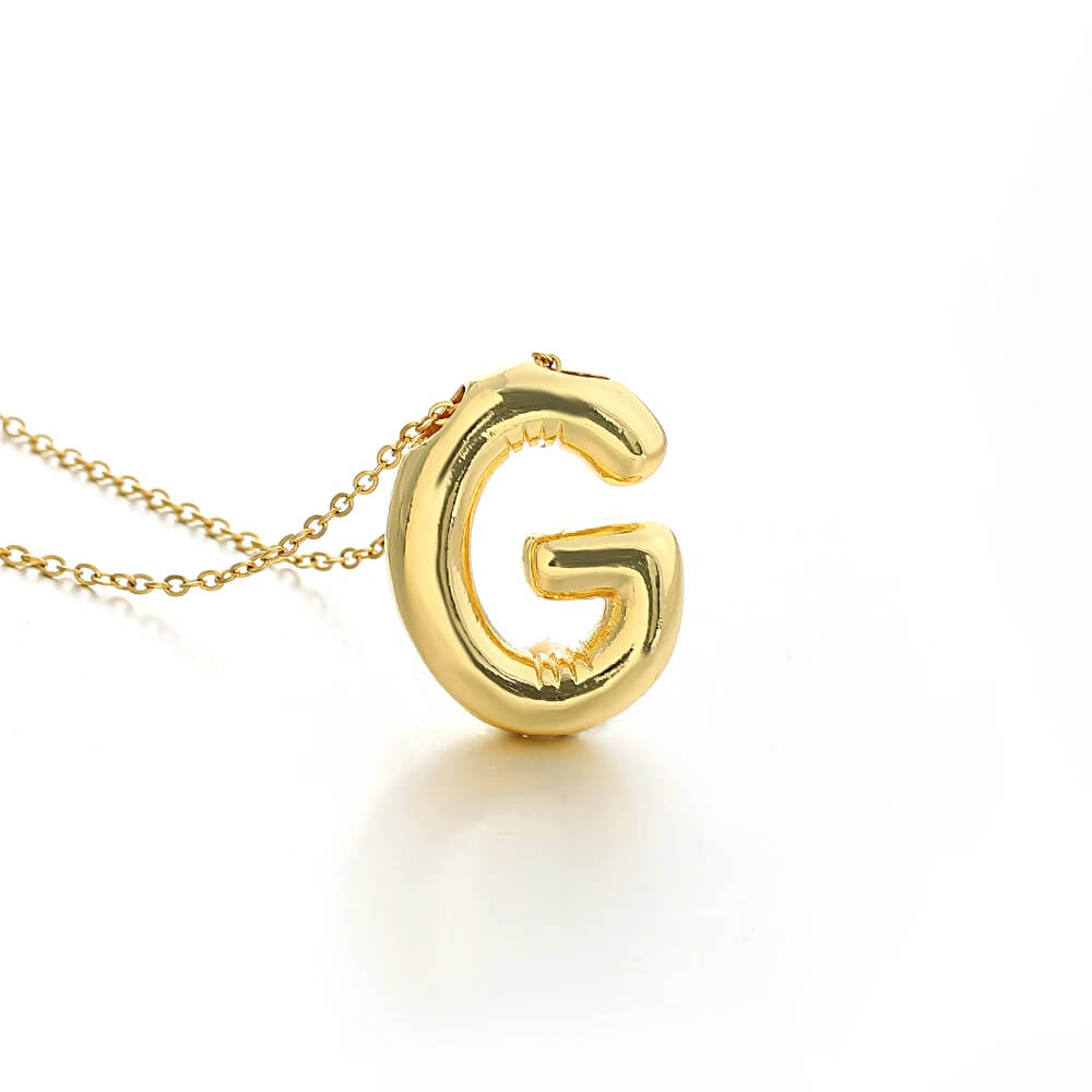Colar 3D com Iniciais - Banhado em Ouro 18K