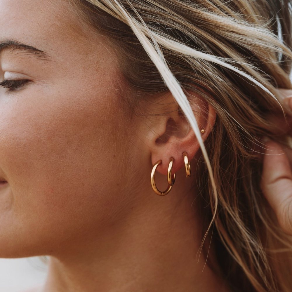 Brinco Trio de Argolas | Banhado em Ouro 18K