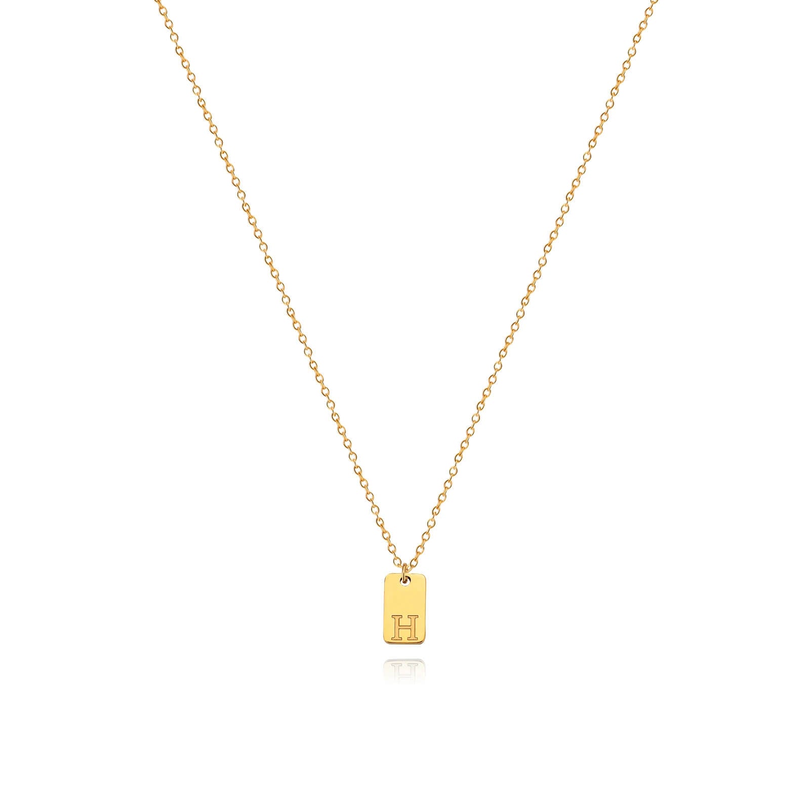 Colar Minimalista com Inicial - Banhado em Ouro 18k