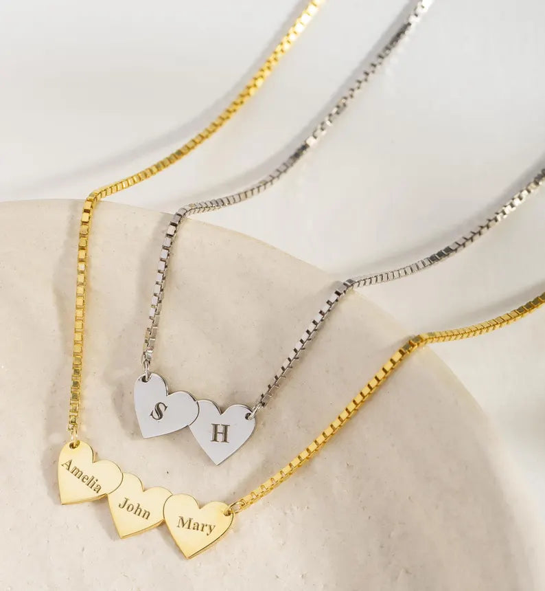 Colar Corações de Amor | Banhado em Ouro 18K
