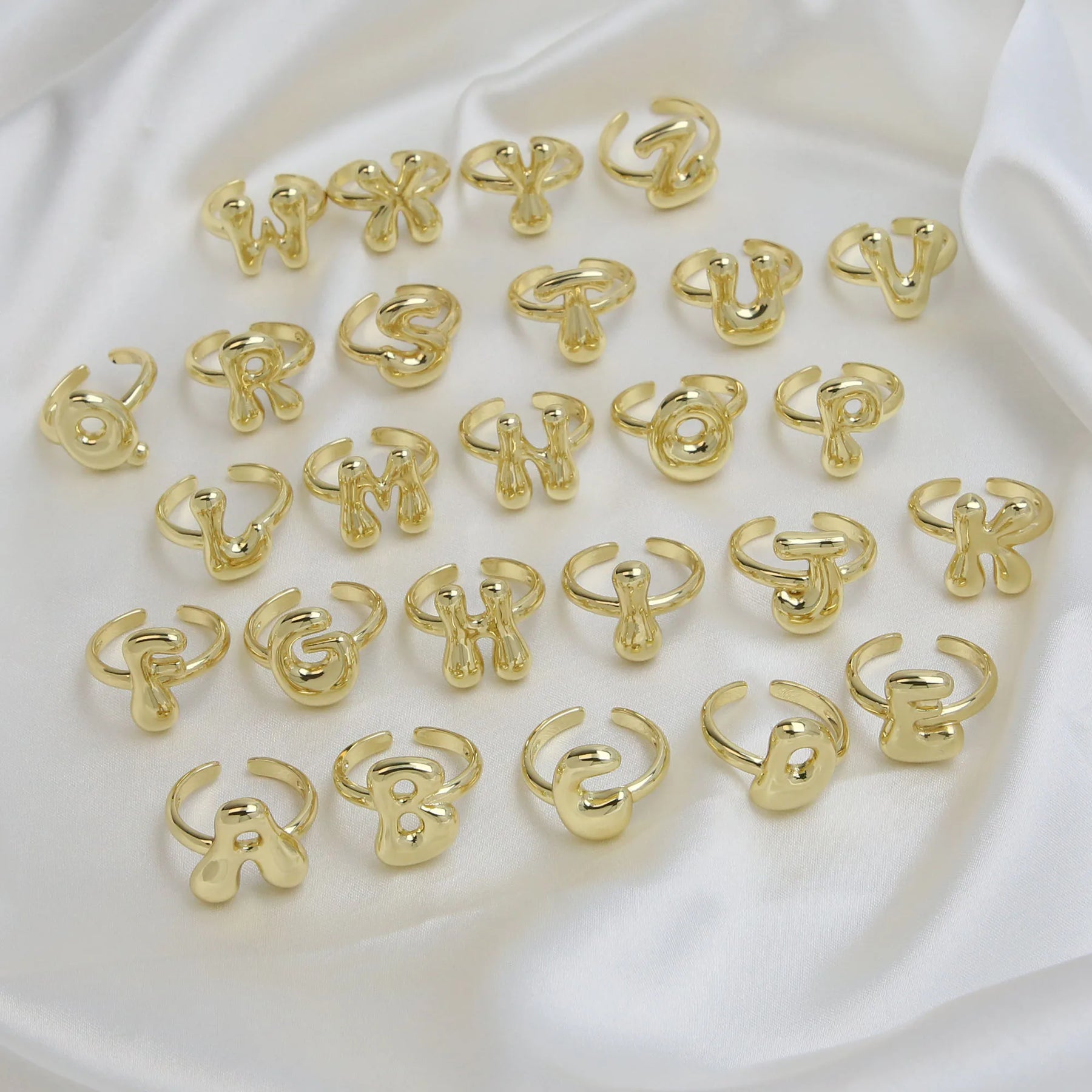 Anel ajustável Ballon | Banhado em Ouro 18k