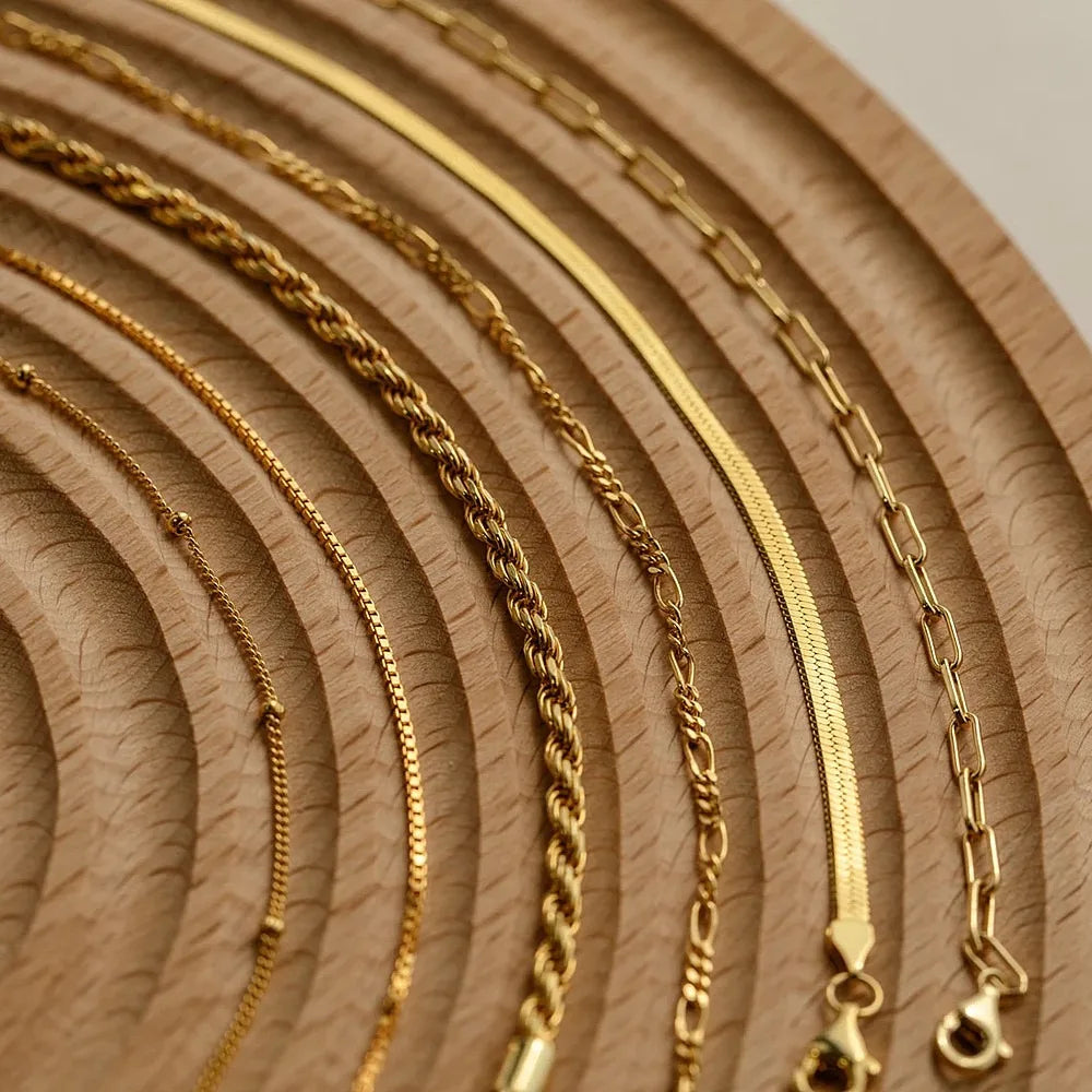Elo Dourado Figaro | Banhado em Ouro 18k