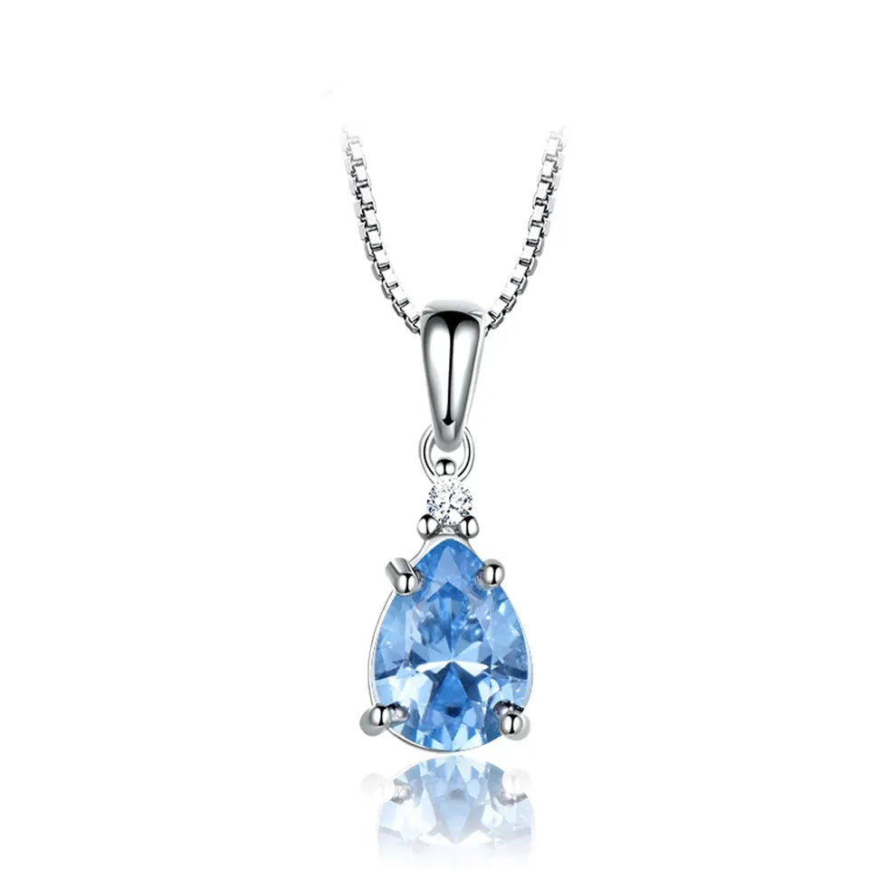 Colar Gota Esmeralda | Prata 925 com Cristais Cintilantes