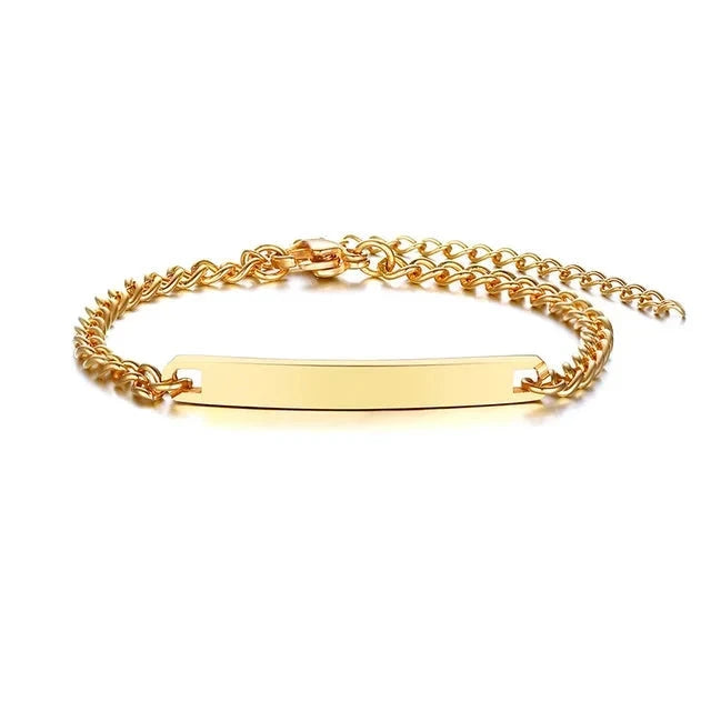 Pulseira Baby Personalizada | Banho em ouro 14K