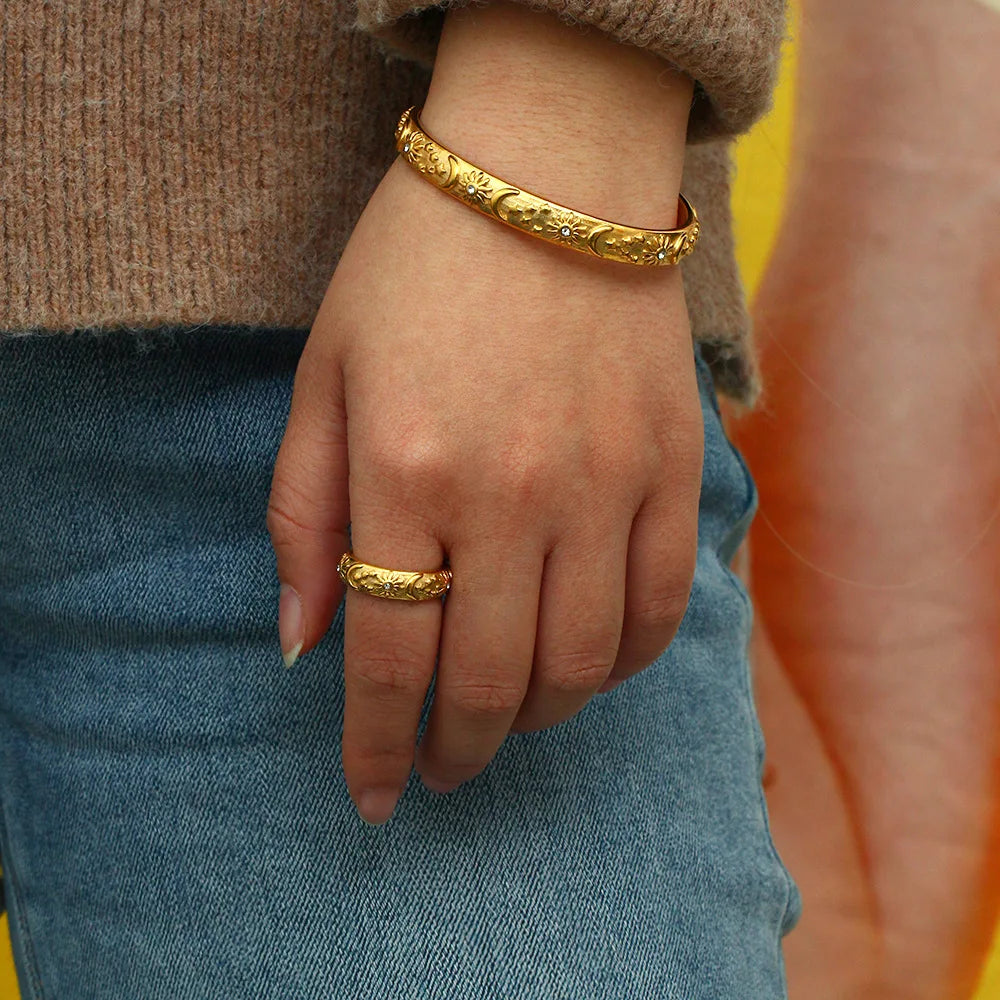 Pulseiras Celestial Harmonia | Banhado em Ouro 18k