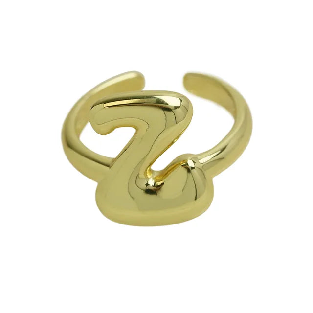 Anel ajustável Ballon | Banhado em Ouro 18k
