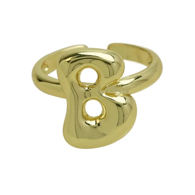 Anel ajustável Ballon | Banhado em Ouro 18k