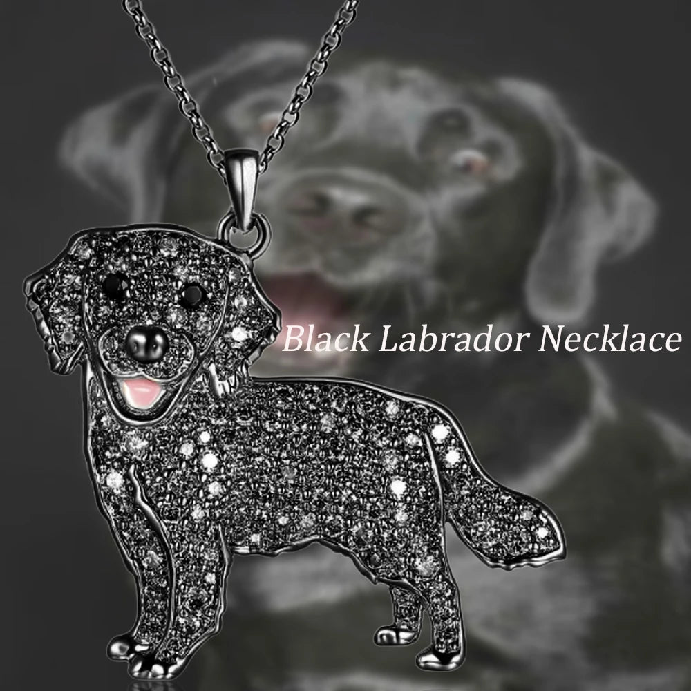 Colar + Pingente Golden Retriever | Banhado em Ouro 18K