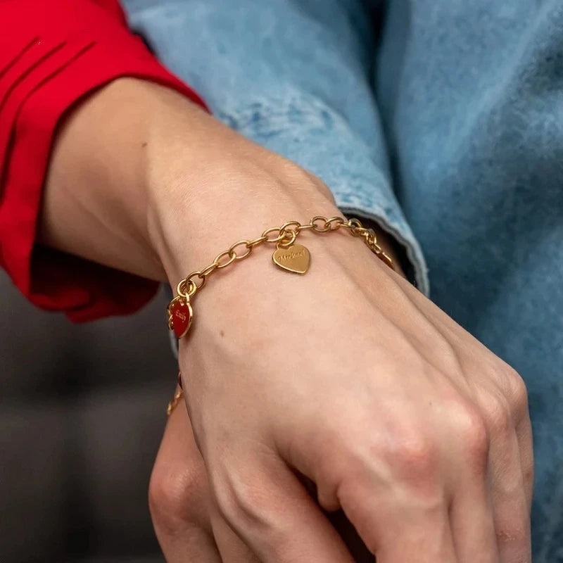 Pulseira Lembrança Viva – Personalize com Nome e Coração