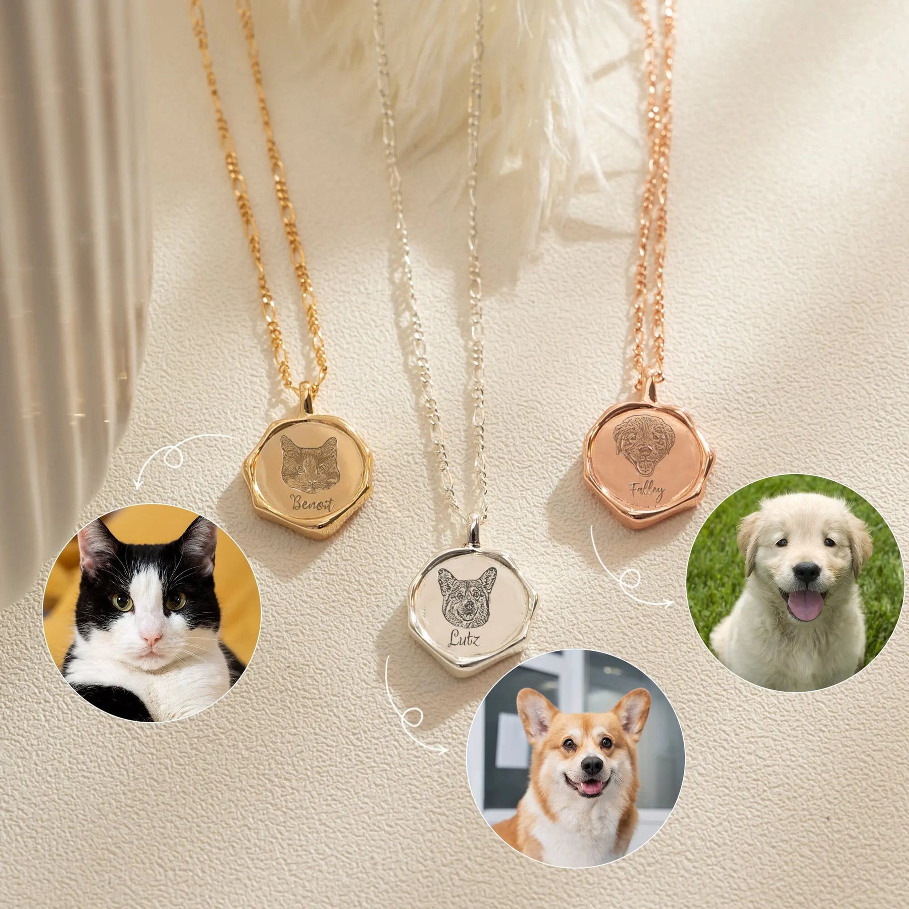 Colar Pegada do Meu Amor | Gravação Personalizada