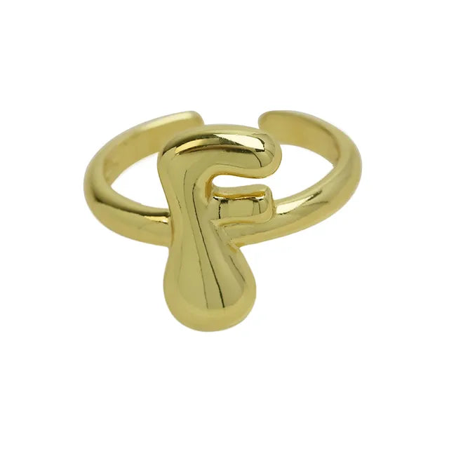 Anel ajustável Ballon | Banhado em Ouro 18k