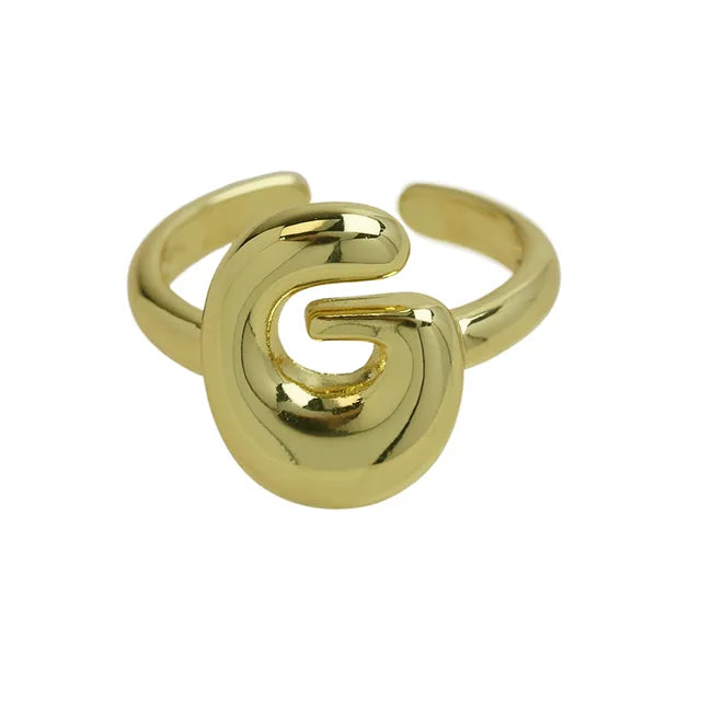 Anel ajustável Ballon | Banhado em Ouro 18k